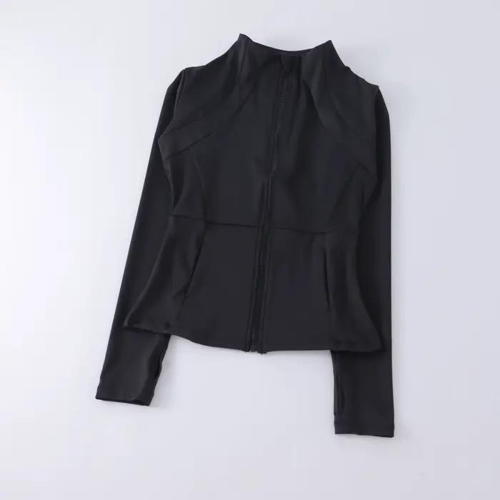 Vêtements de Yoga coupe-vent pour femmes, vêtements de sport, sweat-shirt à manches longues, vestes