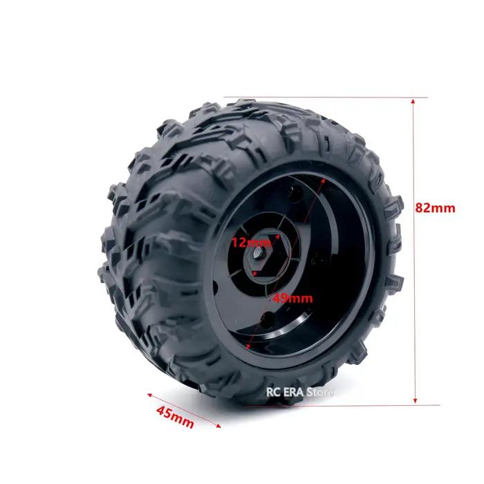 Pneu en caoutchouc antidérapant hexagonal de 12mm, 4 pièces, 6034 pour SCY 16101 PRO 16102 PRO, mise