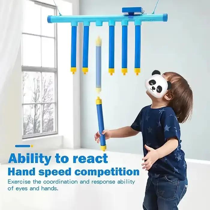 Défi chute de bâtons jeu enfants bâton attraper jouet formation capacité de réaction éducatif Parent