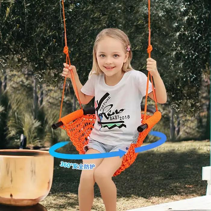 Hamac pour enfants, nid, balançoire, tissage à la main, aire de jeux, jouets d'intérieur, filet de c
