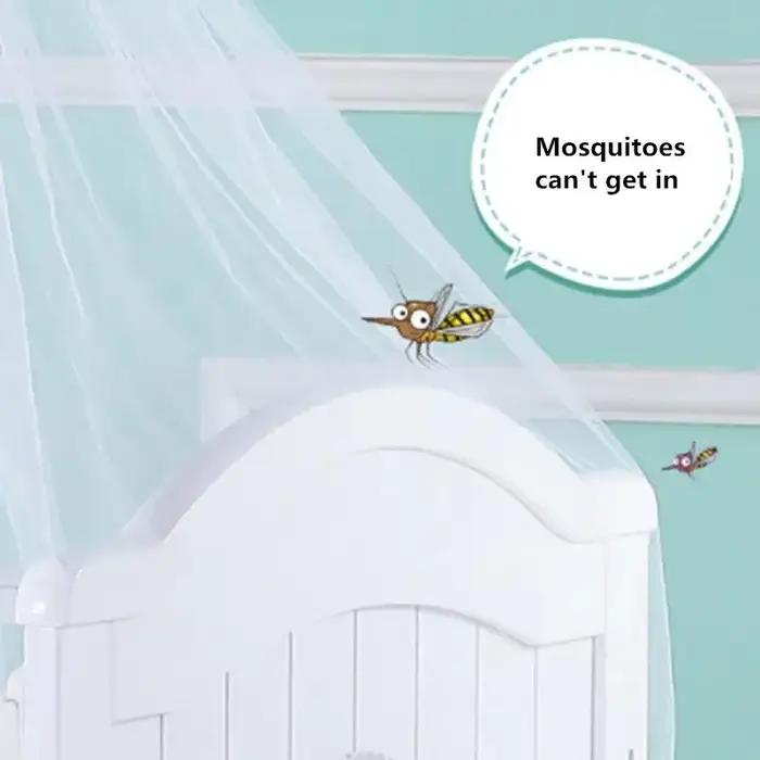 Moustiquaire de lit bébé en maille dôme suspendue anti-moustiques pour nouveau-nés et nourrissons décoration de lit été chambre enfant protection nocturne