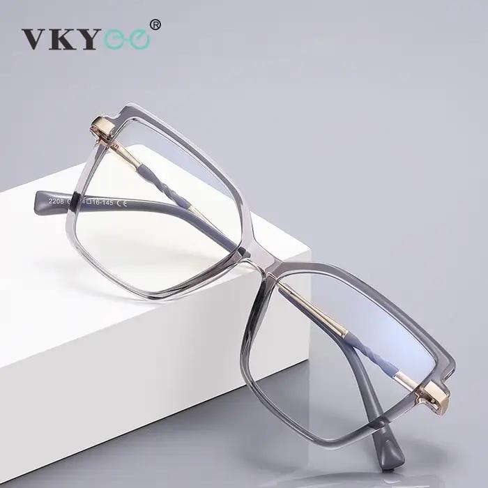 VICKY Design Simple à la mode grand cadre Anti-lumière bleue lunettes femmes lunettes de lecture per