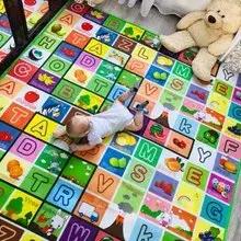 Tapis de jeu pour bébé, animaux double face, jouets éducatifs pour enfants, sol souple, tapis rampan