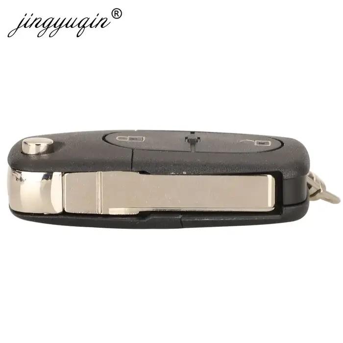 jingyuqin 4D 0837231 Clé télécommande R 433Mhz, puce ID48 pour Audi A3 A4 A6 A8 TT, clé de voiture p