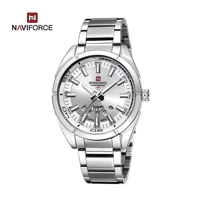 NAVIFORCE montre décontractée classique pour hommes en acier inoxydable teel Sport étanche hommes mo
