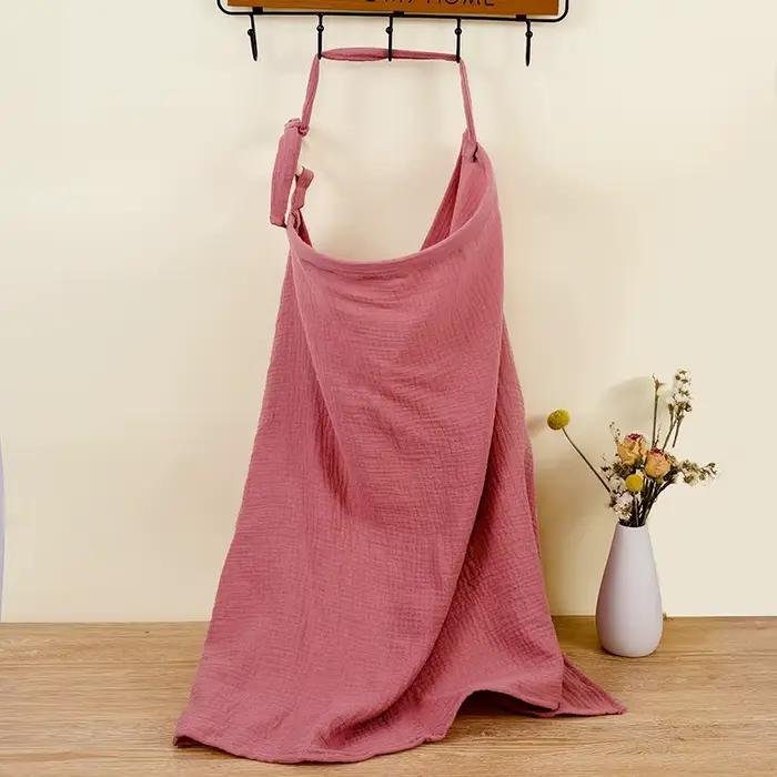 Couverture d'allaitement respirante en mousseline coton - Confidentialité maternité bébé poussette