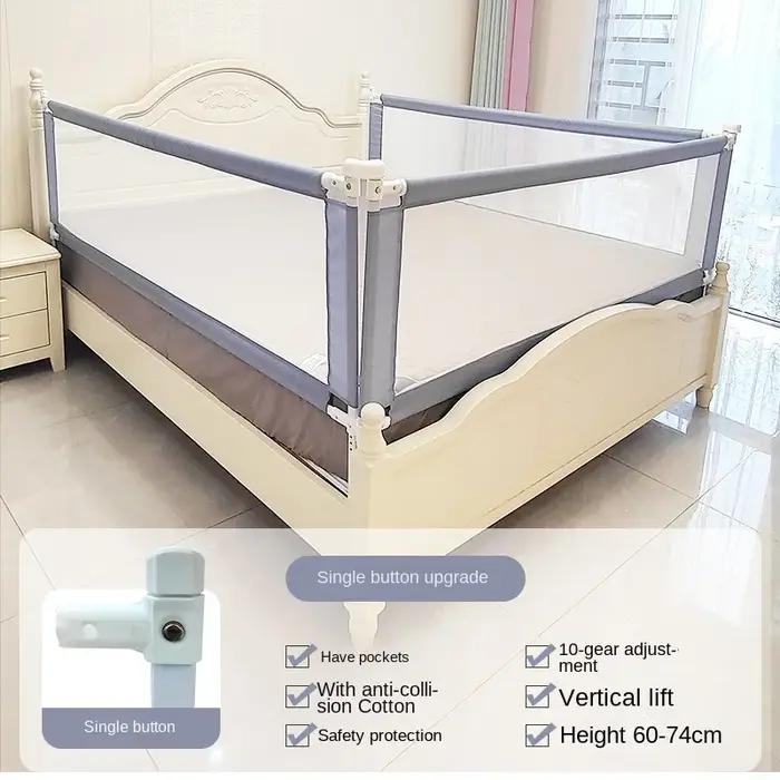 Garde-corps de lit de sécurité pour bébé, 150-200cm, barrière de lit à hauteur réglable, clôture d'activité relevable pour bébé, pare-chocs portables
