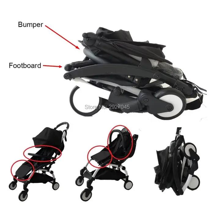 MomTan ® Accessoires de poussette pour bébé, accoudoir en cuir PU, barre de pare-chocs, main coura