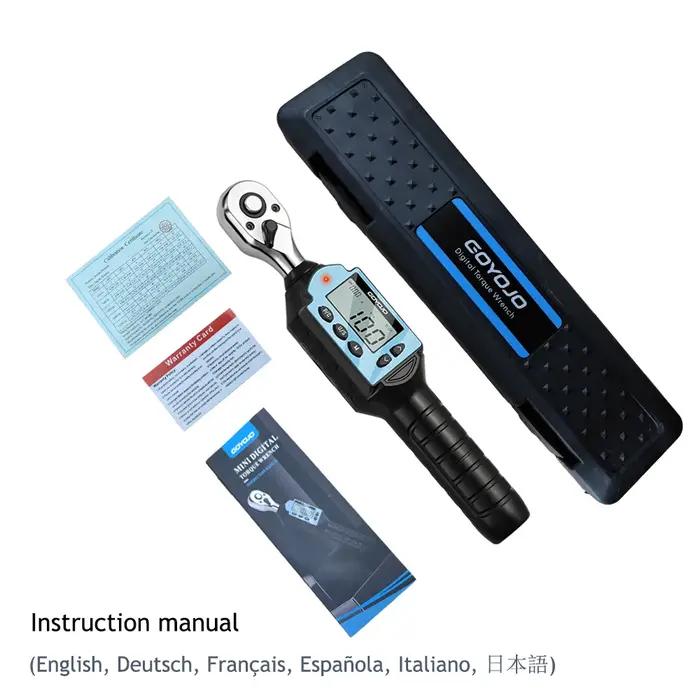 New Digital Preset Torque Wrench 1/2" 3/8" 1/4" Bidirectional Ratchet Head Professional Adjustable B