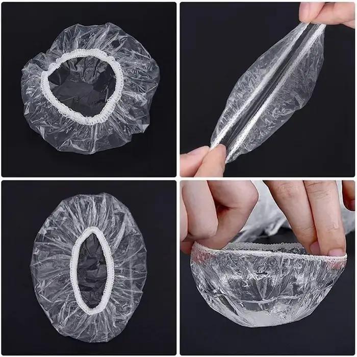 Cache-oreilles jetables pour Salon de coiffure, 100/200 pièces, couverture d'oreille transparente, P