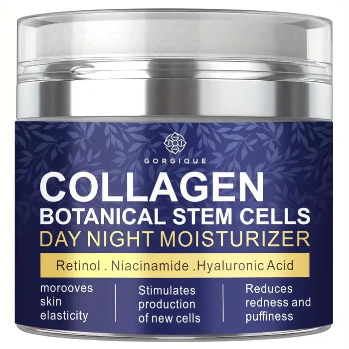 Niacinamide-Crème pour le visage au collagène avec pompe sans air, acide hyaluronique, cellules souc