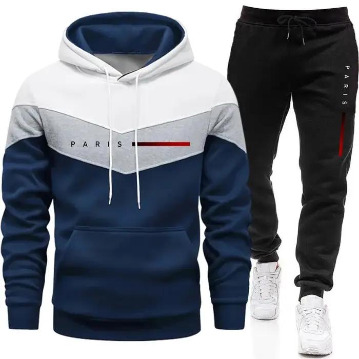 Ensemble de sweats à capuche pour hommes Paris Fashion, style décontracté quotidien, sweat à capuche