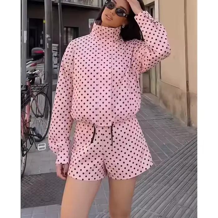 Vestes pour femmes Tidalyf Printemps 2026 Nouvelle Collection – Blouses Chic à Pois Amples et Élégan