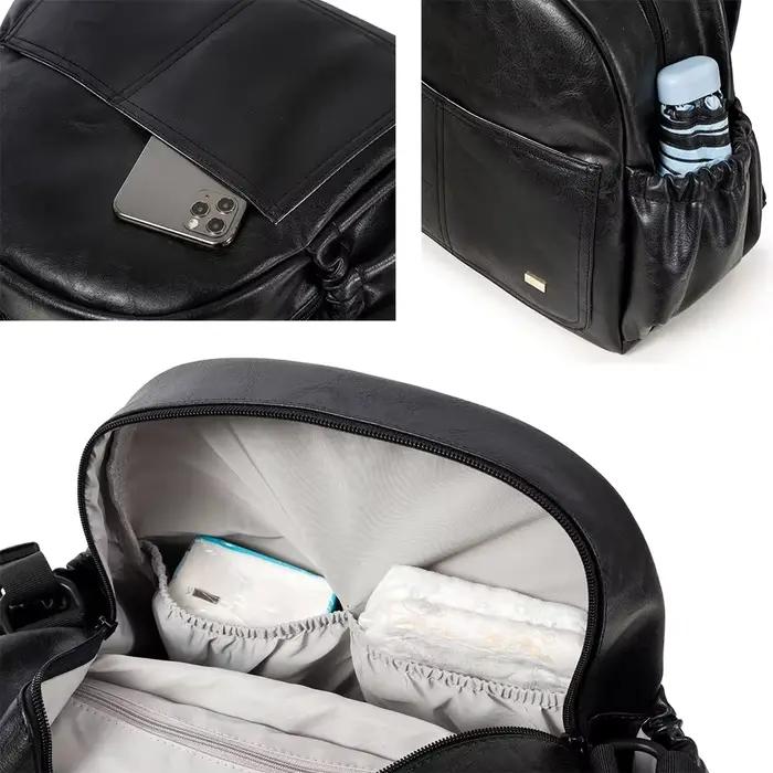 Soboba-Sac à couches solide de grande capacité avec sangles de sac à dos pour mères à la mode, sac à