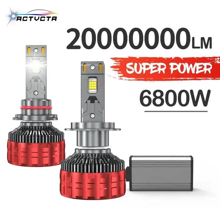 ACTVTCA 6800W H4 H7 LED Canbus H11 H1 H3 9005 HB3 9006 HB4 H8 H9 9012 9007 9008 H13 phares LED ampou