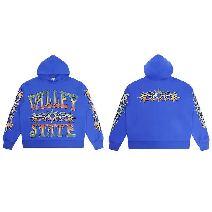 Sweat-shirt à capuche en coton pour hommes et femmes, pull Hip Hop ample avec lettres imprimées Graf