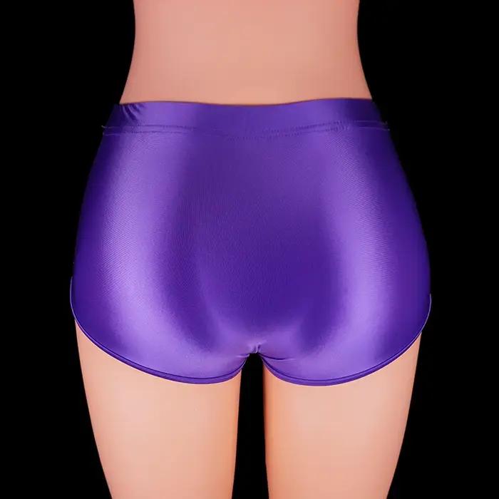 Short IQUE dex brillant sans couture pour hommes et femmes, vêtements de fitness brillants, bas de b
