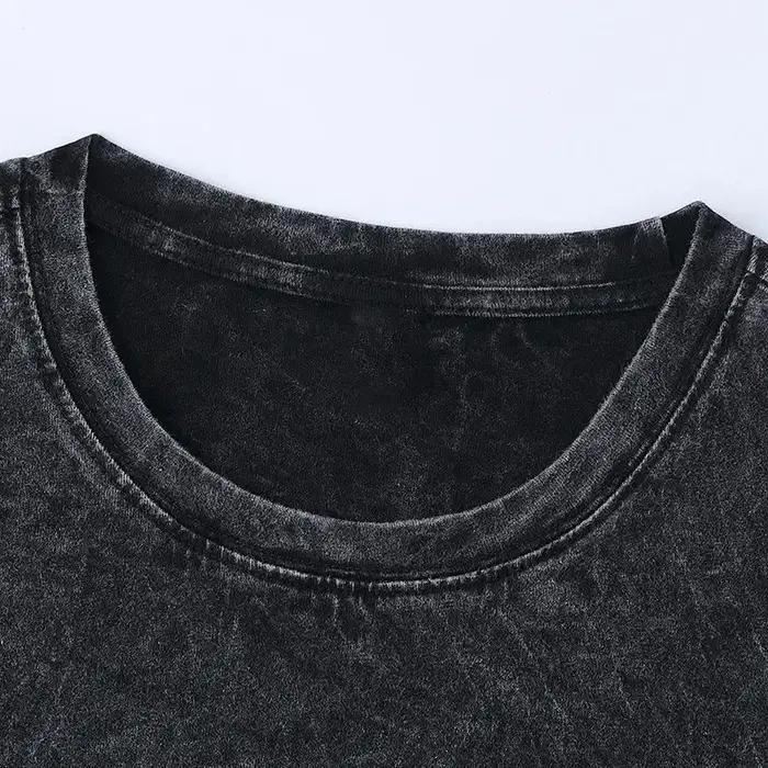 Ultrakill Nouveau modèle T-shirt délavé pour les amateurs d'anime, vêtements de caractère, coupe ove