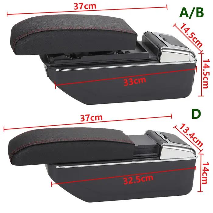 Boîte d'accoudoir pour Peugeot 208 2012 – 2018, boîte de rangement pour voiture, accessoires de voit