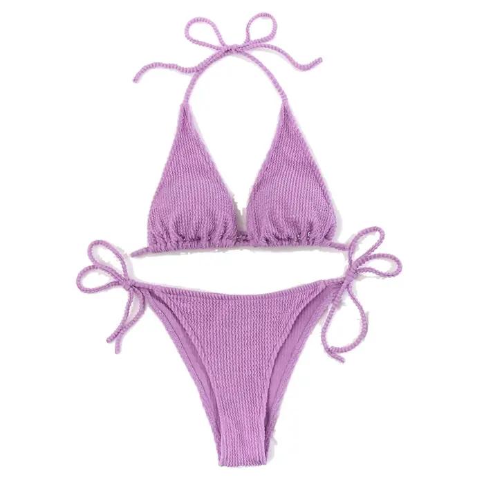 2025 nouvelle mode Sexy Bikini solide maillot de bain femmes maillots de bain Push Up ensemble brési