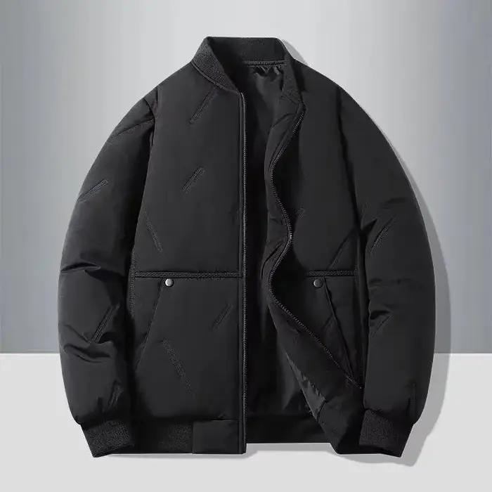 Nouveau col de baseball automne et hiver, veste en coton à la mode et polyvalente pour hommes, veste