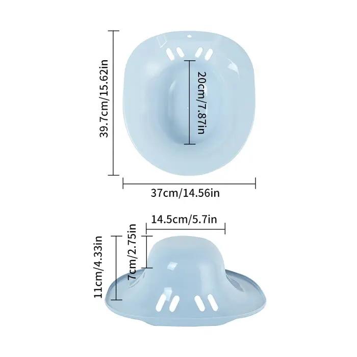 Baignoire de siège de toilette pour bidet, soins post-partum, bassin pour handicapés, trempage périnéal, pas de squats