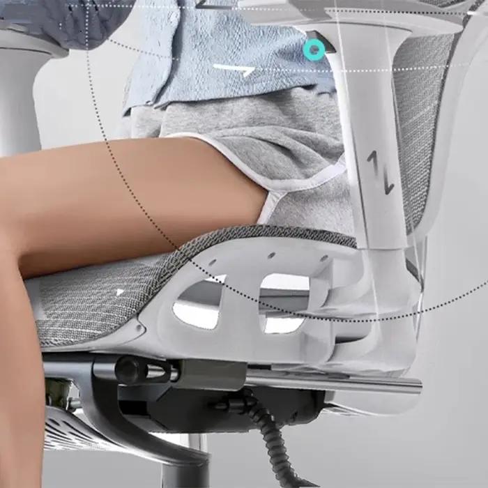 Chaise ergonomique de bureau fauteuil inclinable confortable maille respirante pour personnel et athlétisme occasions spéciales