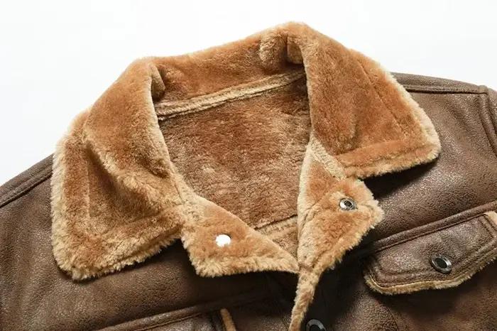 Hommes vêtements de haute qualité mâle épaissir veste en cuir hommes veste chaude jeunesse mode mant