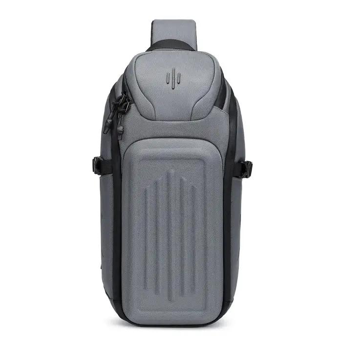 OZUKO-sacs de messager pour hommes, sac de poitrine antivol de bonne qualité, sac à bandoulière mult