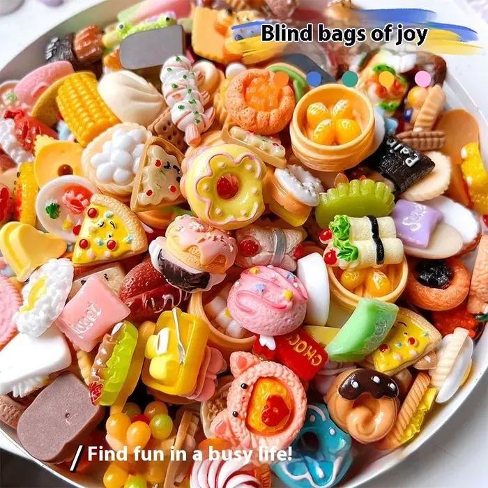 40 mini-boîtes surprises en résine en forme de bonbons, accessoires alimentaires, décorations artisa
