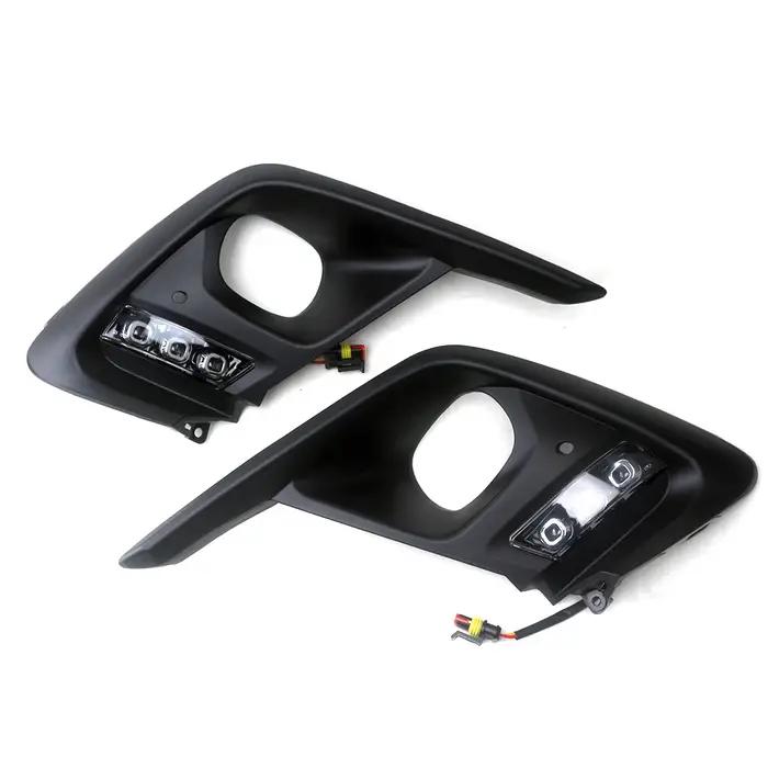 Enquêter de jour LED DRL pour HONDA FIT /JAZZ, feu antibrouillard, lunette et pare-chocs avant, peti