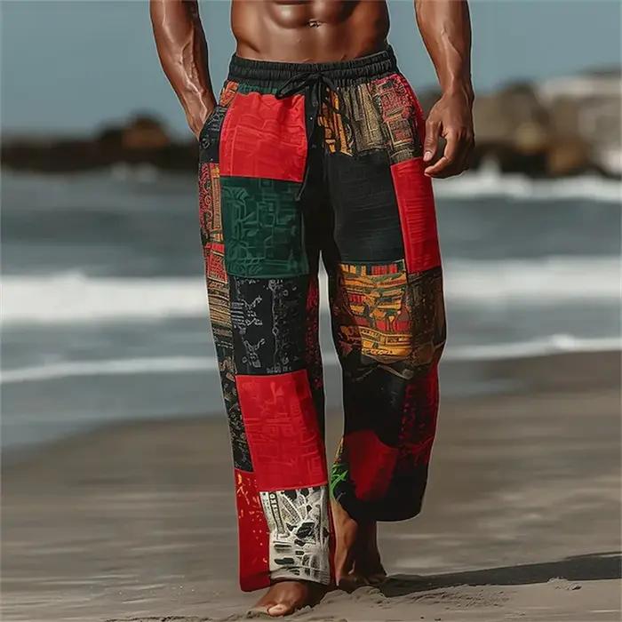 Nouveaux pantalons décontractés pour hommes, coupe ample, avec motifs géométriques imprimés en 3D, p