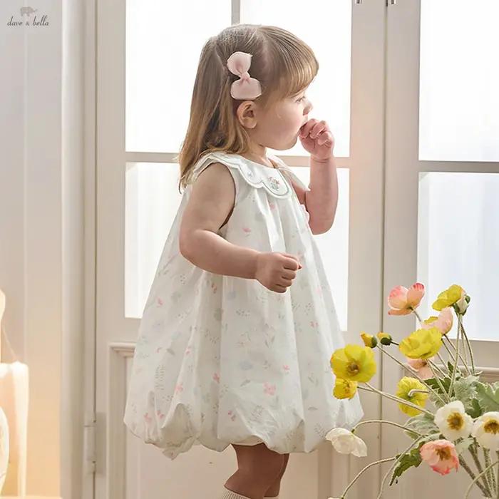 Robe d'été florale pour fille Dave Bella, robe de princesse sans manches mignonne et élégante pour e