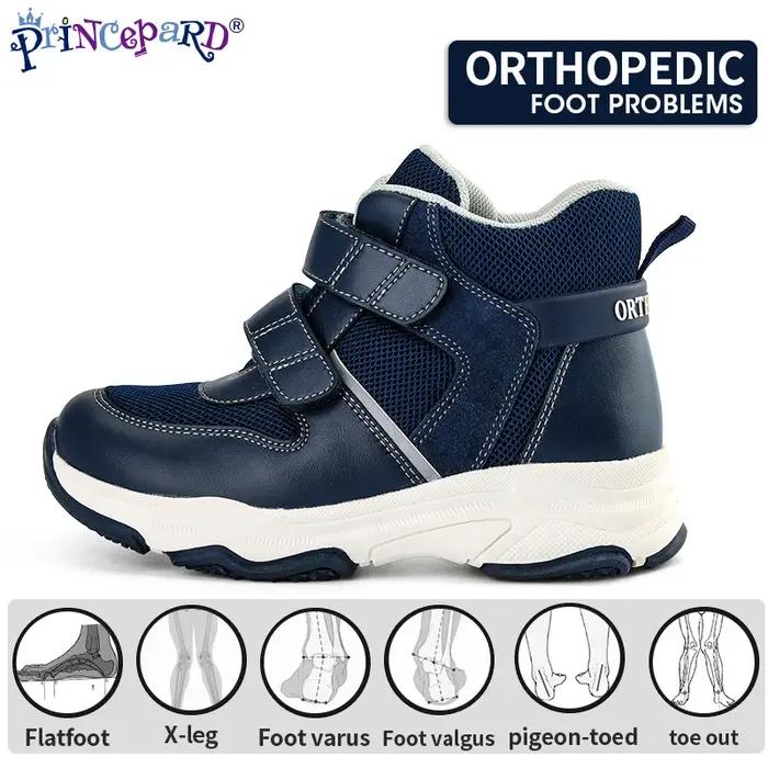 Chaussures orthopédiques Princepard pour garçons, baskets correctrices en maille pour enfants, pour