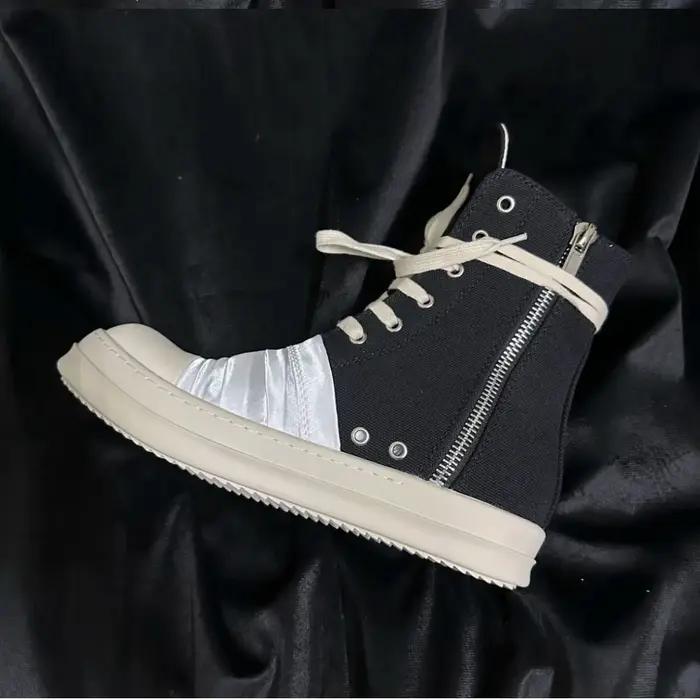 Ro marque Ro hommes chaussure femmes Sneaker blanc toile chaussures haut espadrilles décontractées fermeture éclair luxe