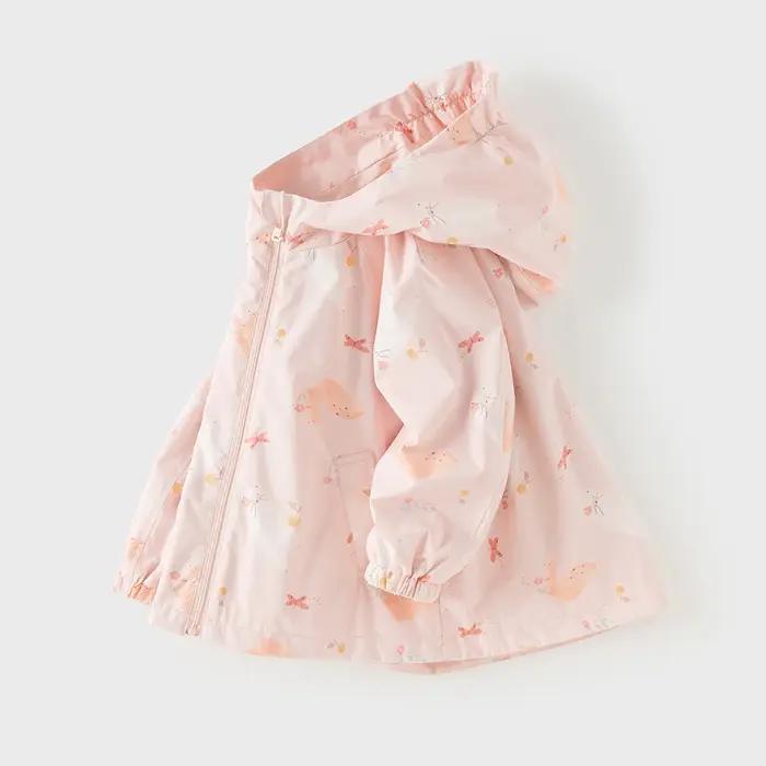 Dave Bella veste pour filles automne printemps enfants mignon Animal imprimé manteau imperméable vêt