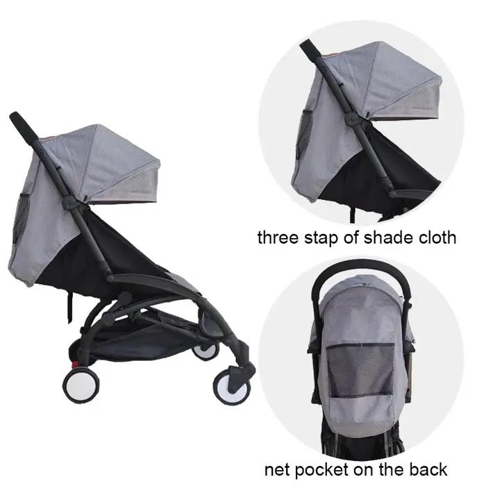 Accessoires poussette Babyzen Yoyo - Capot pare-soleil et matelas coussin siège pour Yoyo2 Yoya 175°