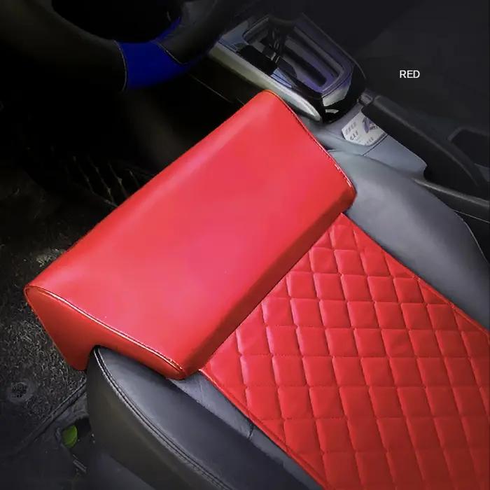 Coussin d'extension de siège de voiture en cuir, Support de jambe, oreiller en mousse à mémoire de f