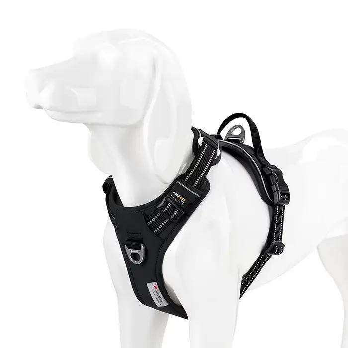 TRUE LOVE harnais pour animaux de compagnie sans traction en Nylon réfléchissant harnais pour chien