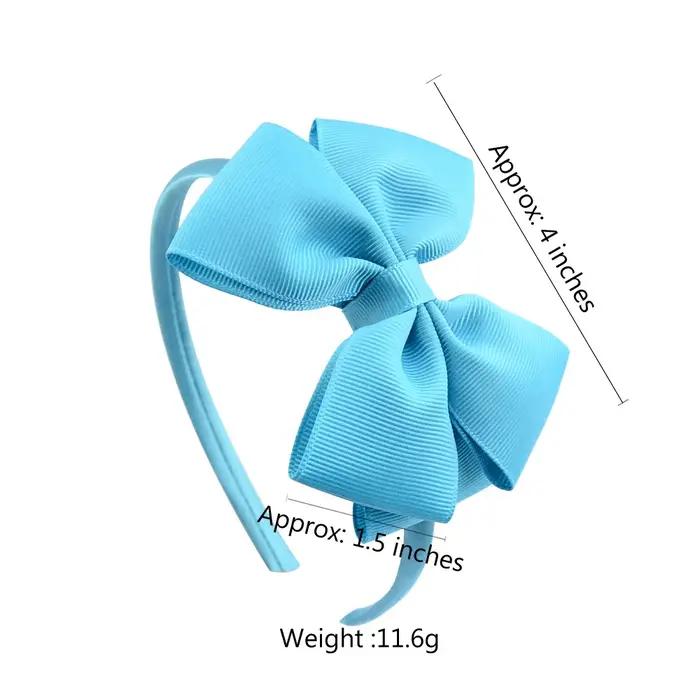 Nministériels ds de cheveux faits à la main pour bébés filles, bandeaux avec nœud papillon mignon, b