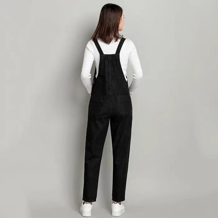 Denim vêtements de maternité ample décontracté femme femmes pantalon jarretelles combinaisons salope