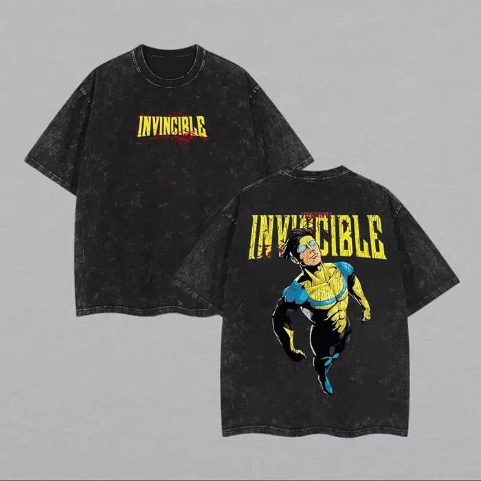 T-shirt Anime Invincible tendance, unisexe, grande taille, pour les couples, vêtements originaux, à