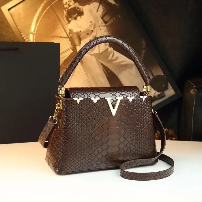 Sac à langer vintage chic pour femme, sac bandoulière élégant, sac fourre-tout de luxe de créateur,