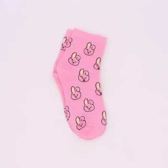 Chaussettes mi-mollet BT21 Koya RJ Cooky Shooky Tata, chaussettes longues chaudes pour couple, impri