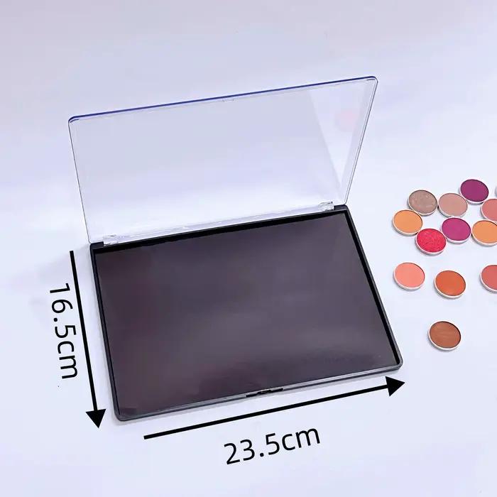 Grande Palette de fards à paupières magnétiques vides XL, boîte de rangement de maquillage, couvercl