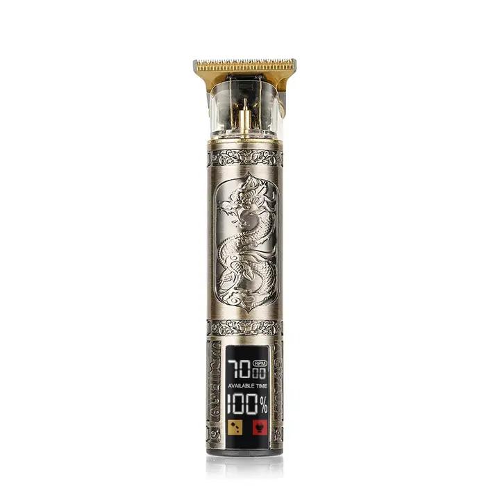 Tondeuse à cheveux électrique T9, USB, réglage de la vitesse à trois vitesses, grand écran, affichag