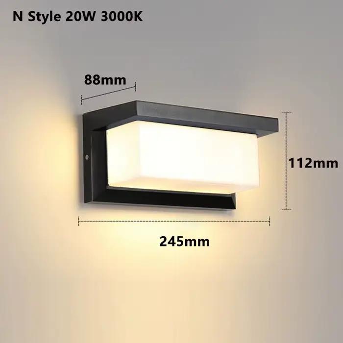 Applique murale extérieure Led étanche IP65 capteur de mouvement Led éclairage extérieur porche lumi