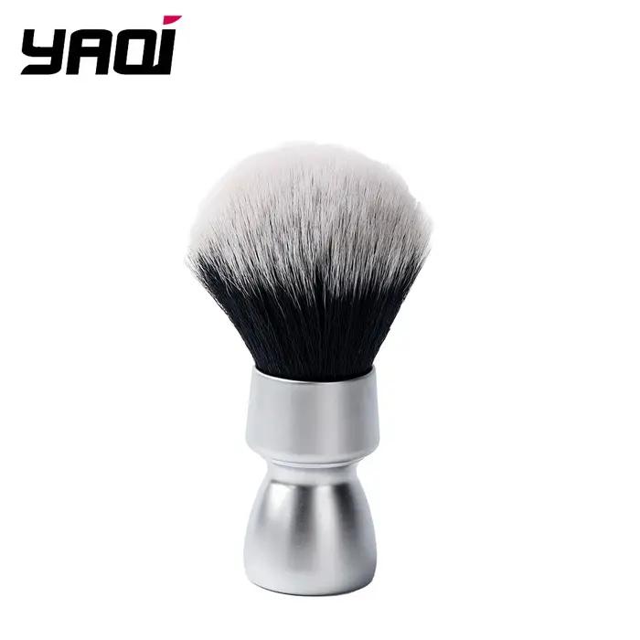 YAQI – brosse de rasage pour hommes, poils synthétiques, poignée en métal lourd, pour smoking, nœud