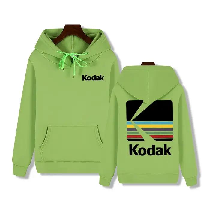 Kodak marque automne et hiver tendance Hip Hop Style rétro mode Y2K imprimé chaud hommes à capuche S