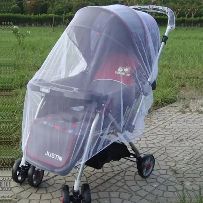 Moustiquaire pour poussette de bébé, landau d'été, filet de Protection contre les insectes, chariot